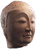 photo t&ecirc;te de bouddha en pierre