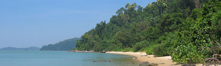 Playa aislada en una isla del arqu�pelago de Mergui
