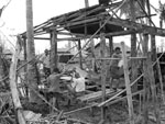 maison d&eacute;truite village kyar kan