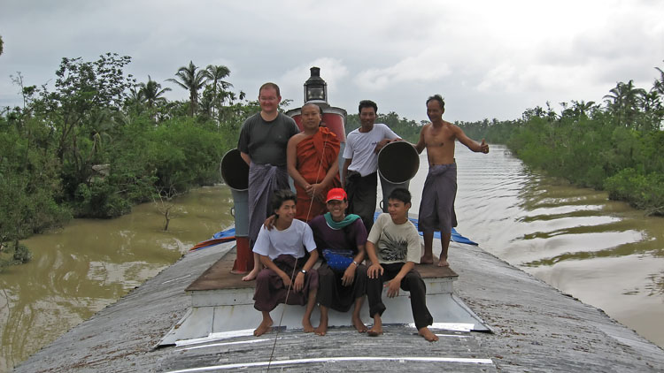 notre &eacute;quipe du toit du bateau